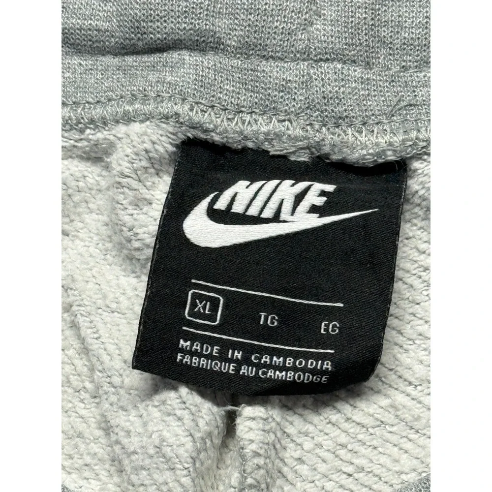 Nike Air Sweatpants Womens XL Heather Gray Metallic Gold Logo‎ Athleisure Jogger